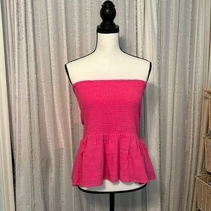 Strapless top